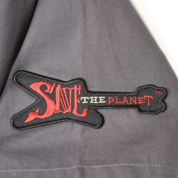 Hard Rock Café San Francisco Save The Planet Button Up Work Shirt Mens Med NWT - Picture 7 of 12